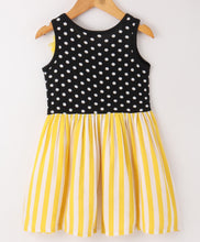 Load image into Gallery viewer, Polka and Striped Printed Sleeveless Dress