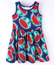 Load image into Gallery viewer, Watermelon Printed Sleeveless Dress