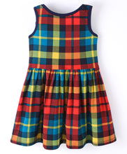 Load image into Gallery viewer, Checkered Printed Sleeveless Dress