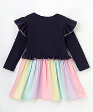 Load image into Gallery viewer, Frilled Tie Dye Full Sleeves Dress