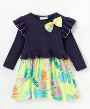 Load image into Gallery viewer, Frilled Floral Full Sleeves Dress
