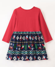 Load image into Gallery viewer, Frilled Jacquard Full Sleeves Dress