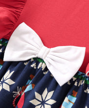 Load image into Gallery viewer, Frilled Jacquard Full Sleeves Dress