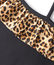 Load image into Gallery viewer, Animal Print Single Strap Frilled Straight Dress