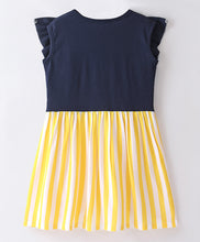 Load image into Gallery viewer, Striped Printed Color Block Frilled Dress
