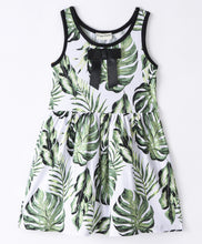 Load image into Gallery viewer, Leaves Printed Sleeveless Dress