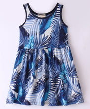 Load image into Gallery viewer, Leaves Printed Sleeveless Dress