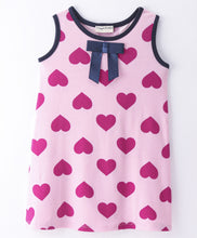 Load image into Gallery viewer, Hearts Printed Straight Sleeveless Dress
