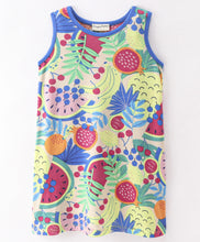 Load image into Gallery viewer, Fruits Printed Straight Sleeveless Dress