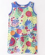 Load image into Gallery viewer, Fruits Printed Straight Sleeveless Dress
