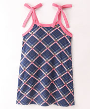 Load image into Gallery viewer, Checkered Printed Straight Strap Dress