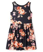 Load image into Gallery viewer, Floral Printed Sleeveless Dress
