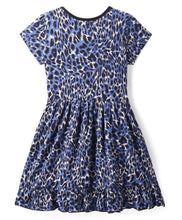 Load image into Gallery viewer, Animal Print Frilled Cotton Wrap Style Dress