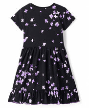 Load image into Gallery viewer, Floral Printed Frilled Wrap Style Dress
