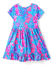 Load image into Gallery viewer, Floral Printed Frilled Cotton Wrap Style Dress