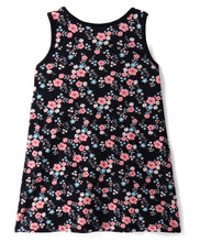 Load image into Gallery viewer, Floral Printed Sleeveless Bow Applique Dress

