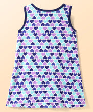 Load image into Gallery viewer, Hearts Printed Sleeveless Bow Applique Dress