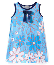 Load image into Gallery viewer, Floral Printed Sleeveless Bow Applique Dress
