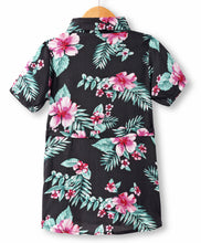 Load image into Gallery viewer, Floral Printed Belted Shirt Style Dress