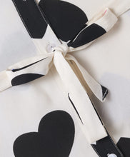Load image into Gallery viewer, Hearts Printed Belted Shirt Style Dress
