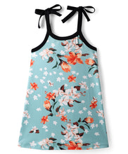 Load image into Gallery viewer, Floral Printed Open Strap Sleeveless Dress