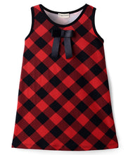 Load image into Gallery viewer, Checkered Printed Sleeveless Dress
