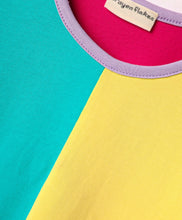 Load image into Gallery viewer, Solid Color Block Half Sleeves Dress