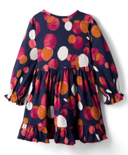 Load image into Gallery viewer, Polka Printed Ruffle Detail Full Sleeves Cotton Dress