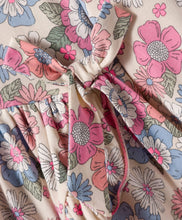 Load image into Gallery viewer, Floral Printed Ruffle Detail Full Sleeves Cotton Dress

