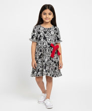 Load image into Gallery viewer, Floral Printed Frilled Short Sleeves Cotton Dress