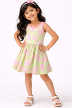 Load image into Gallery viewer, Cotton Blend Kint Floral Printed Dress