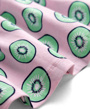 Load image into Gallery viewer, Cotton Blend Knit Kiwi Printed Frilled Dress
