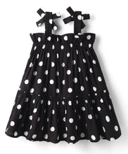 Load image into Gallery viewer, Polka Printed Woven Tiered Sleeveless Dress