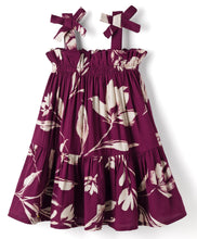 Load image into Gallery viewer, Floral Printed Woven Tiered Sleeveless Dress