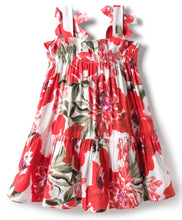 Load image into Gallery viewer, Floral Printed Woven Tiered Sleeveless Dress