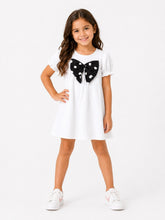 Load image into Gallery viewer, Cotton Double Gauze Dress with Bow Applique