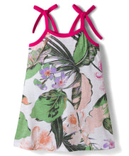 Load image into Gallery viewer, Floral Printed Cotton Open Strap Straight Dress