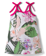 Load image into Gallery viewer, Floral Printed Cotton Open Strap Straight Dress