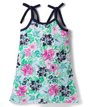 Load image into Gallery viewer, Floral Printed Cotton Open Strap Straight Dress