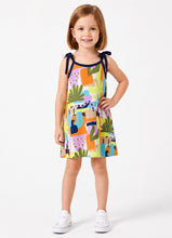 Load image into Gallery viewer, Abstract Printed Cotton Open Strap Straight Dress