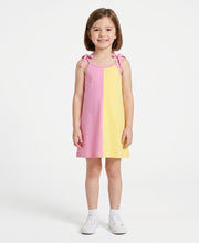 Load image into Gallery viewer, Color Block Cotton Open Strap Straight Dress