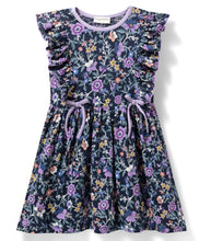 Load image into Gallery viewer, Cotton Floral Printed Frilled Dress with Bow Applique