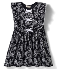 Load image into Gallery viewer, Cotton Floral Printed Frilled Dress with Bow Applique