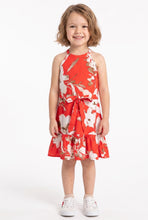 Load image into Gallery viewer, Floral Printed Halter Neck Dress with Belt