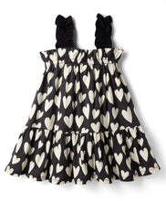 Load image into Gallery viewer, Cotton Hearts Printed Straped Sleeveless Dress