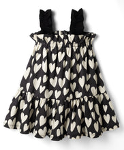 Load image into Gallery viewer, Cotton Hearts Printed Straped Sleeveless Dress