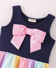 Load image into Gallery viewer, Tie and Dye Striped Printed Sleeveless Dress