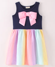 Load image into Gallery viewer, Tie and Dye Striped Printed Sleeveless Dress