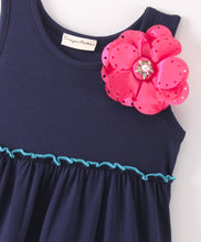 Load image into Gallery viewer, Double layered Frilled Dress - Navy