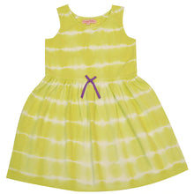 Load image into Gallery viewer, CrayonFlakes Kids Wear for Girls 100% Cotton Sleeveless Tie &amp; Dye Frock Dress